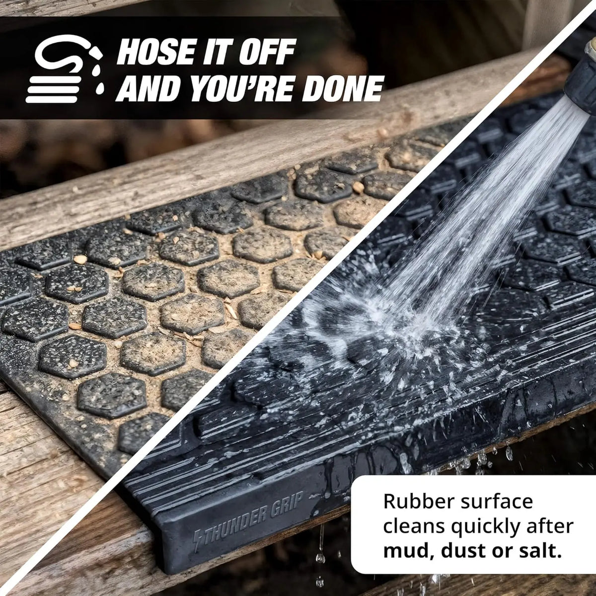 Thunder Grip Rubber Stair Treads Thunder Grip