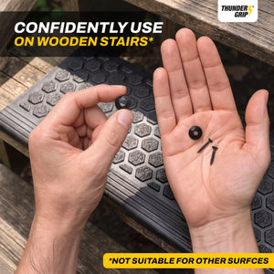 Rubber Treads Fixing Kit for Wooden Stairs Thunder Grip